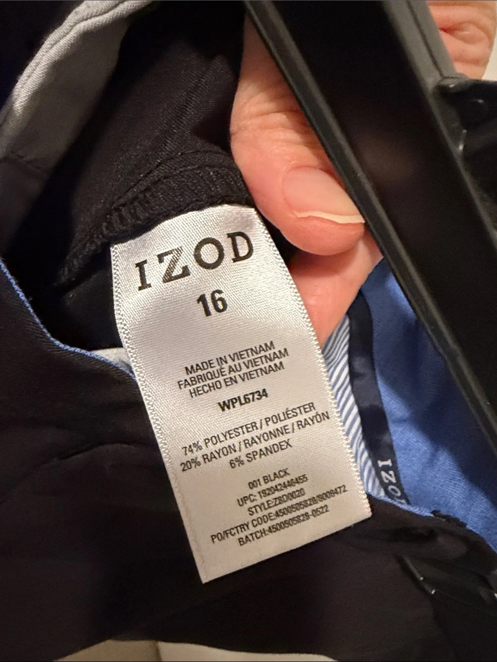 Boyd Izod Black Dress Pants - Classic Straight Fit
